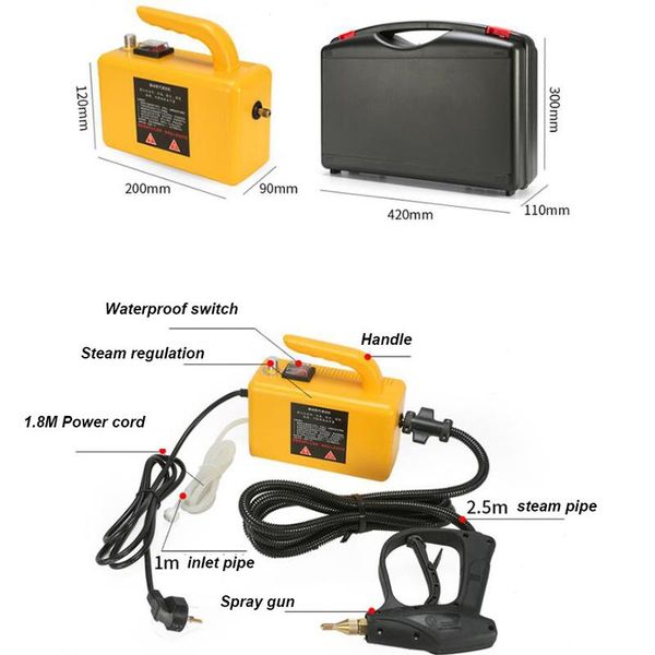 220v 2600w steam cleaner portable handheld steamer household home office room cleaning appliances attachments kitchen brush tool
220v 2600w steam cleaner portable handheld steamer household home office room cleaning appliances attachments kitchen brush tool