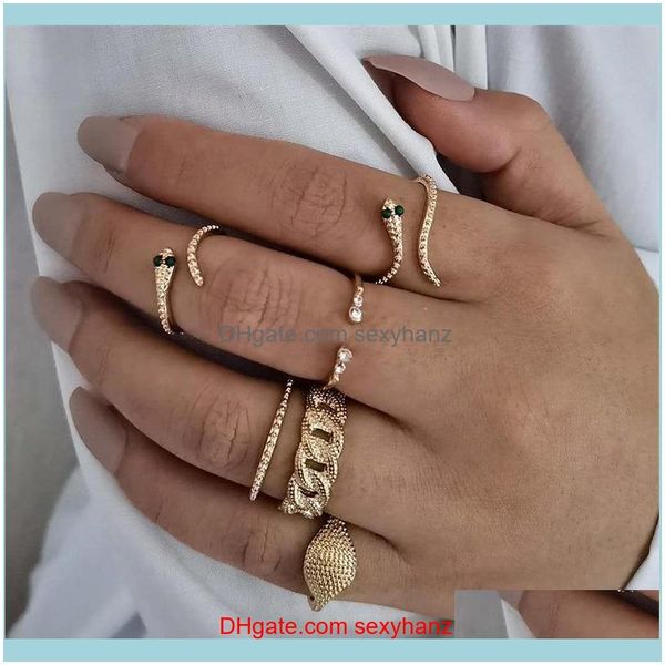 jewelrypcs/set women rings set gold color irregular chain small snake crystal joint ring bohemian party wedding jewelry gift cluster drop de, Golden;silver
jewelrypcs/set women rings set gold color irregular chain small snake crystal joint ring bohemian party wedding jewelry gift cluster drop de, Golden;silver