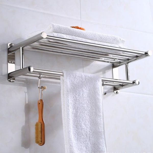 towel racks waka stainless steel bathroom holder wall-mounted rack bath clothes organizer storage shelf with 4 hooks
towel racks waka stainless steel bathroom holder wall-mounted rack bath clothes organizer storage shelf with 4 hooks
