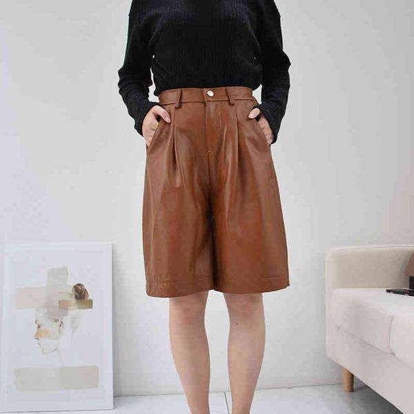 women's pants & capris women pants autumn winter fashion genuine leather high waist wide leg vintage trousers plus size ml20047 dheo, Black;white
women's pants & capris women pants autumn winter fashion genuine leather high waist wide leg vintage trousers plus size ml20047 dheo, Black;white