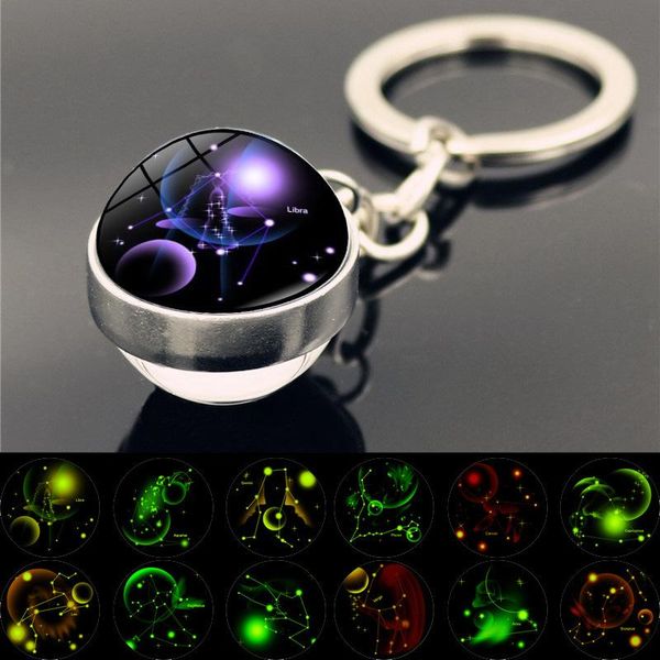 keychains wg 12 constellation luminous keychain cabochon glass ball zodiac glow in the dark key chain holder for lovers jewelry, Silver
keychains wg 12 constellation luminous keychain cabochon glass ball zodiac glow in the dark key chain holder for lovers jewelry, Silver