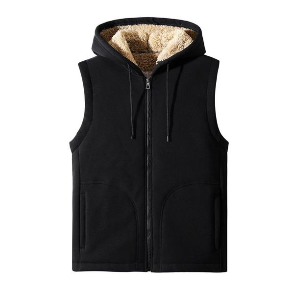 men's vests brand lamb cashmere vest men velvet fleece hooded jacket mens warm sleeveless winter casual waistcoat y603, Black;white
men's vests brand lamb cashmere vest men velvet fleece hooded jacket mens warm sleeveless winter casual waistcoat y603, Black;white