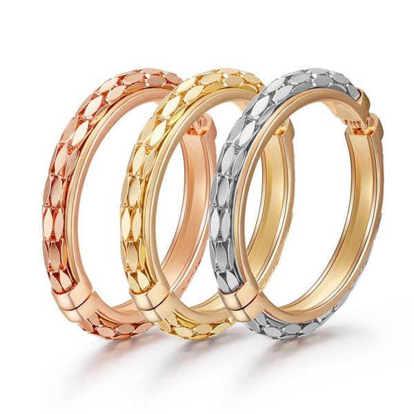 bangle minimalist bracelet trend all-match ladies fashion ring hollow cut flowers three-color gold-plated jewelry, Black
bangle minimalist bracelet trend all-match ladies fashion ring hollow cut flowers three-color gold-plated jewelry, Black