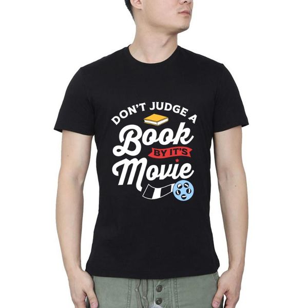 men's t-shirts book lover dont judge a by its movie t-shirt streetwear o neck casual summer, White;black
men's t-shirts book lover dont judge a by its movie t-shirt streetwear o neck casual summer, White;black