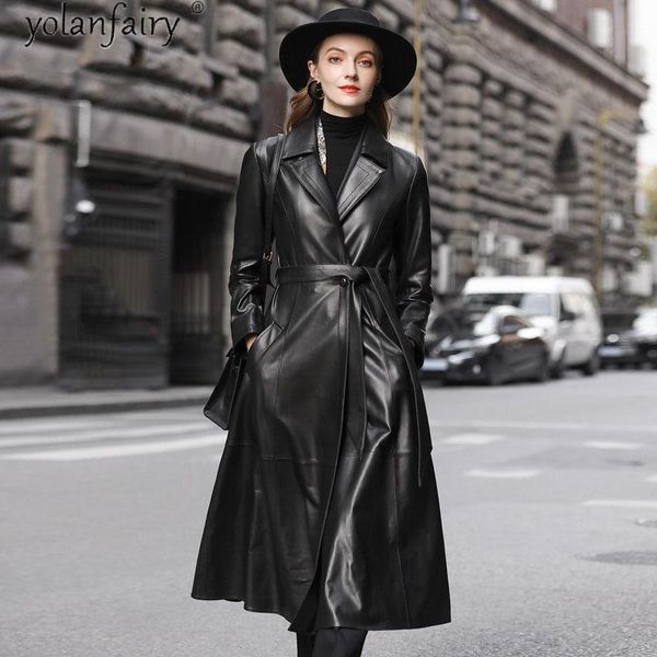 women's leather & faux long natural sheepskin coat genuine jacket women autumn winter down jackets warm trench coats cuero genuino, Black
women's leather & faux long natural sheepskin coat genuine jacket women autumn winter down jackets warm trench coats cuero genuino, Black