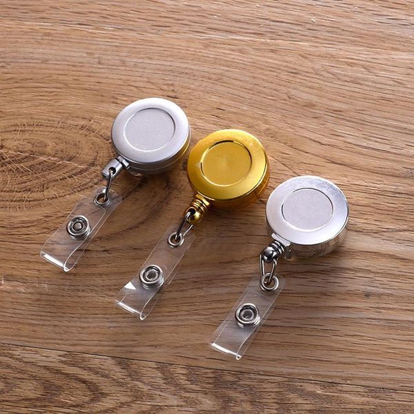 card holders fashion aluminum alloy id holder with abs retractable badge reel credit bus for office work supplies, Brown;gray
card holders fashion aluminum alloy id holder with abs retractable badge reel credit bus for office work supplies, Brown;gray