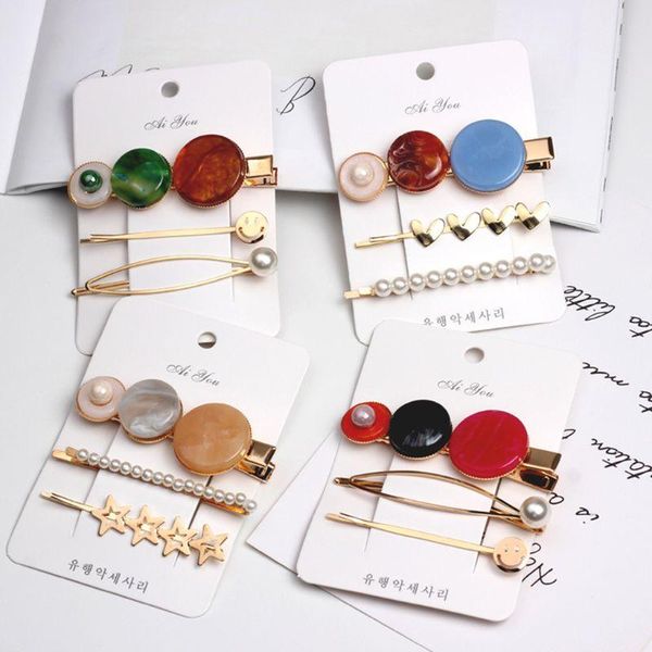 3pcs/set metal alloy one word hairpins women colorful acetate round buttons duckbill hair clip faux pearl side bangs barrettes
3pcs/set metal alloy one word hairpins women colorful acetate round buttons duckbill hair clip faux pearl side bangs barrettes