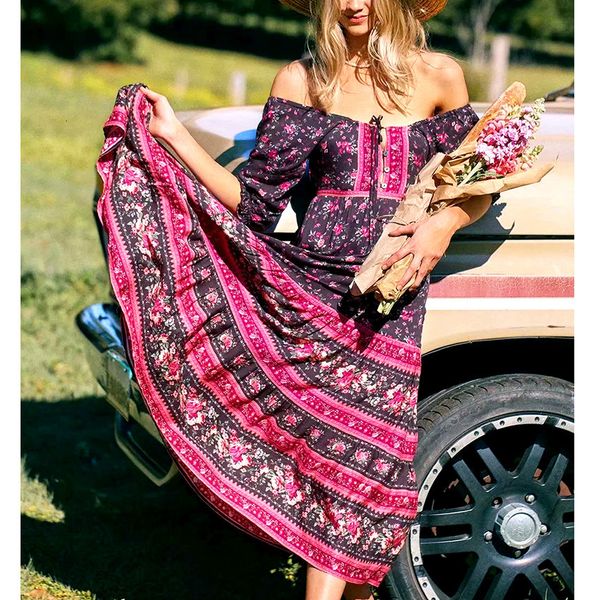 new off shoulder purple floral print maxi women dress 2021 vintage hippie summer dresses ethnic sashes casual robe fuv2, White
new off shoulder purple floral print maxi women dress 2021 vintage hippie summer dresses ethnic sashes casual robe fuv2, White