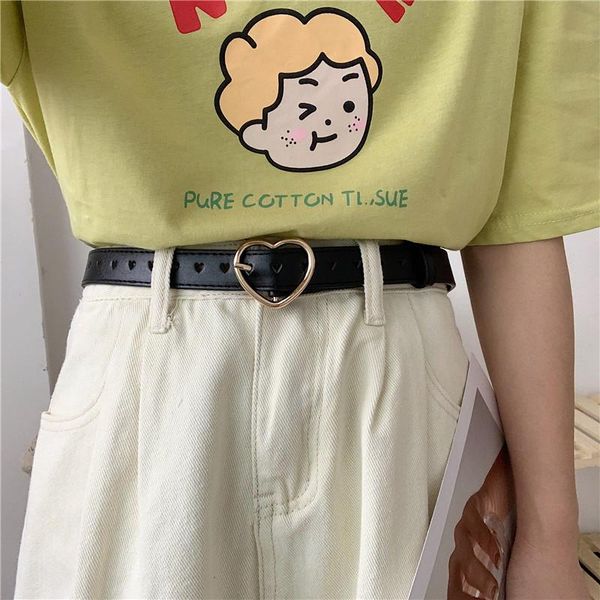 belts heart buckle full hole women's thin korean student minimalist all-match punch-jeans belt decorative ins style, Black;brown
belts heart buckle full hole women's thin korean student minimalist all-match punch-jeans belt decorative ins style, Black;brown