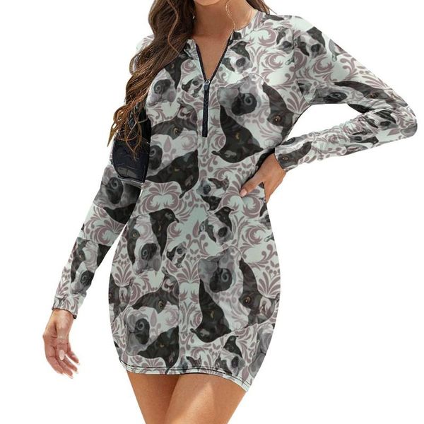 casual dresses pit bull dress long sleeve pretty polyester bodycon women longsleeve day sale one-piece, Black;gray
casual dresses pit bull dress long sleeve pretty polyester bodycon women longsleeve day sale one-piece, Black;gray