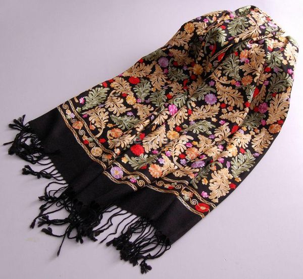 scarves 12 designs ethnic embroidery wool silk shawl vintage pashmina long scarf light warm winter wrap, Blue;gray
scarves 12 designs ethnic embroidery wool silk shawl vintage pashmina long scarf light warm winter wrap, Blue;gray
