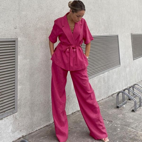 women's two piece pants cotton spring autumn suit set offical lady v-neck solid rosered lapel lace blazer women female wide leg straigh, White
women's two piece pants cotton spring autumn suit set offical lady v-neck solid rosered lapel lace blazer women female wide leg straigh, White