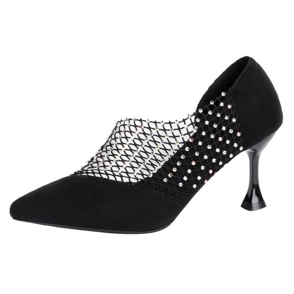 dress shoes ladies' cutout color drill pointed toe high heeled single arrival heels in 2021 mesh rhinestone, Black
dress shoes ladies' cutout color drill pointed toe high heeled single arrival heels in 2021 mesh rhinestone, Black