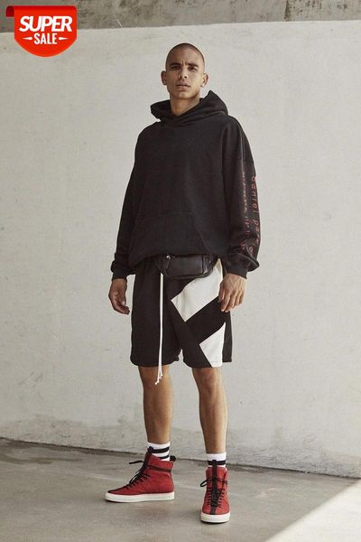 men's shorts stitching contrast color all-match sling retro simple casual #yl2h, Black
men's shorts stitching contrast color all-match sling retro simple casual #yl2h, Black