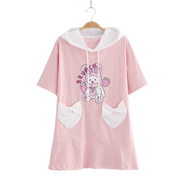 women's t-shirt japan kawaii clothes girls bunny cartoon summer pink cute graphic ees women ops aesthetic cotton casual dress vdj, White
women's t-shirt japan kawaii clothes girls bunny cartoon summer pink cute graphic ees women ops aesthetic cotton casual dress vdj, White