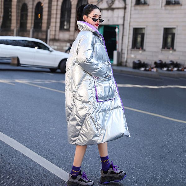 winter women down cotton jackets female long glossy shiny coats chic korean thick warm windbreaker zipper parkas, Black;brown
winter women down cotton jackets female long glossy shiny coats chic korean thick warm windbreaker zipper parkas, Black;brown
