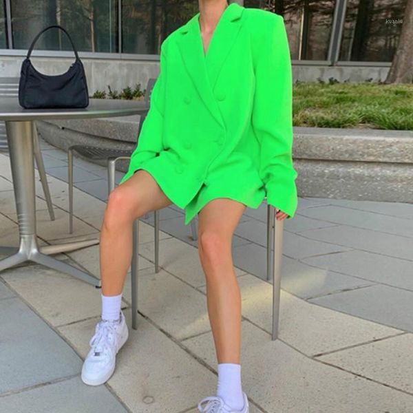 women's suits & blazers winter female casual oversized overcoat arrival 2021 spring fall double breasted blazer long sleeve jacket wome, White;black
women's suits & blazers winter female casual oversized overcoat arrival 2021 spring fall double breasted blazer long sleeve jacket wome, White;black