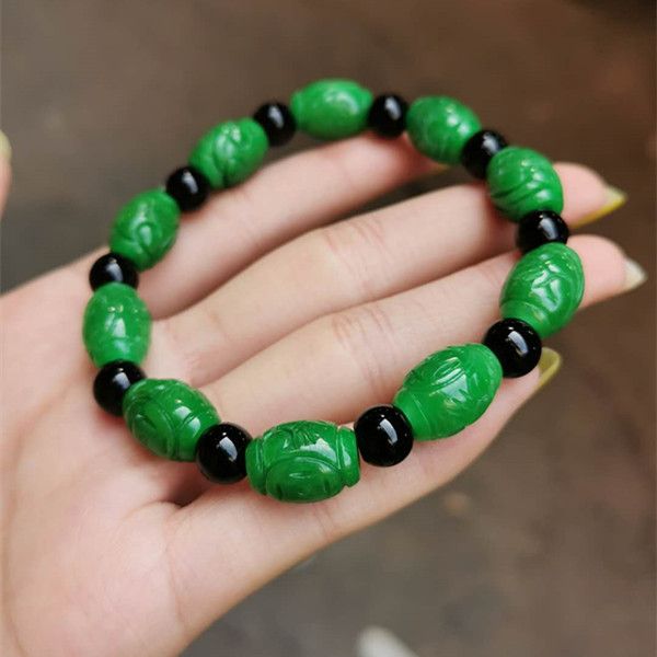natural green jade bracelet handcarved beads bracelets gemstone bracelet for women bangles jelewery, Red;blue
natural green jade bracelet handcarved beads bracelets gemstone bracelet for women bangles jelewery, Red;blue