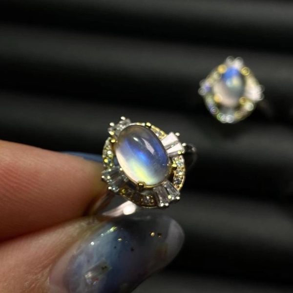 cluster rings womens jewelry 925 sterling silver 6x8mm natural moonstone ring, Golden;silver
cluster rings womens jewelry 925 sterling silver 6x8mm natural moonstone ring, Golden;silver
