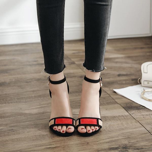 2021 sandals female shoe open toe large size high heels new stiletto girls fashion multicolored peep velvet big high-heeled, Black
2021 sandals female shoe open toe large size high heels new stiletto girls fashion multicolored peep velvet big high-heeled, Black