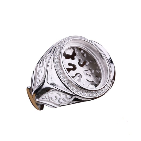 sterling 925 silver men engagement wedding ring punk silver semi mount ring setting fit 13x16mm oval cabochon turquoise amber, Slivery;golden
sterling 925 silver men engagement wedding ring punk silver semi mount ring setting fit 13x16mm oval cabochon turquoise amber, Slivery;golden