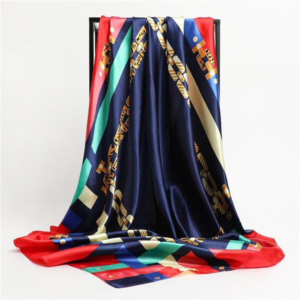 scarves 2021 silk scarf lady hairband fashion square bandana foulard neckerchief large hijab design shawl and warps headband summer, Blue;gray
scarves 2021 silk scarf lady hairband fashion square bandana foulard neckerchief large hijab design shawl and warps headband summer, Blue;gray