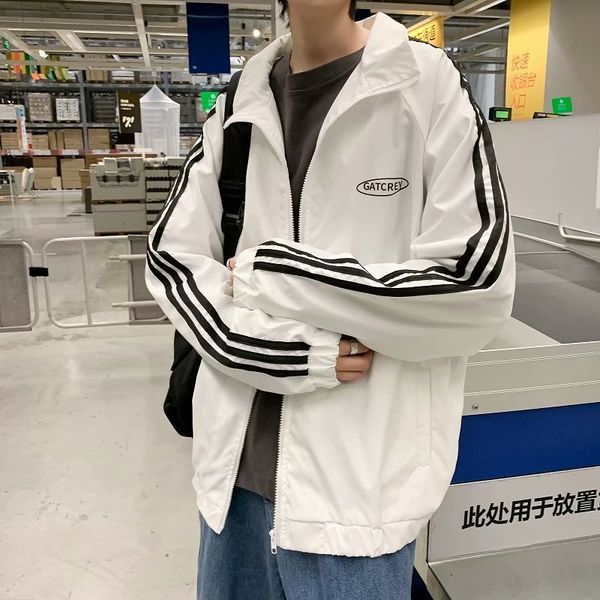 sportswear men's korean cool student jacket couple's spring autumn new loose and versatile fashion brand coat, Black;brown
sportswear men's korean cool student jacket couple's spring autumn new loose and versatile fashion brand coat, Black;brown