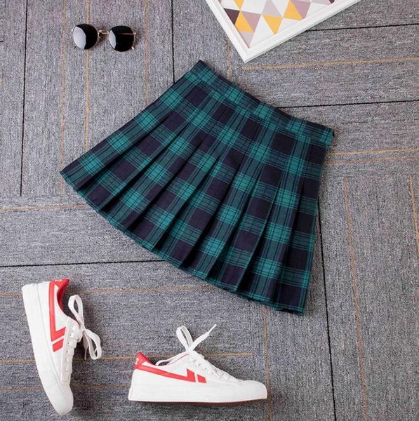 skirts high waist short skirt women a-line plaid summer style pleated, Black
skirts high waist short skirt women a-line plaid summer style pleated, Black