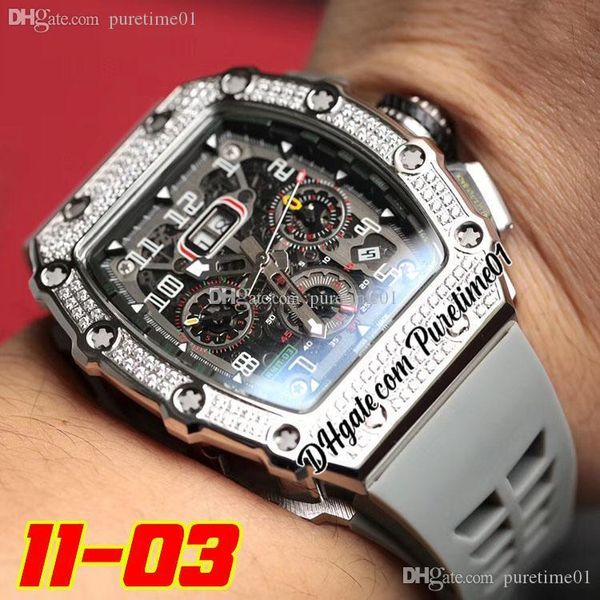 2022 miyota automatic mens watch rsteel case diamonds bezel big date black silver skeleton dial stick markers gray rubber strap super editio, Slivery;brown
2022 miyota automatic mens watch rsteel case diamonds bezel big date black silver skeleton dial stick markers gray rubber strap super editio, Slivery;brown