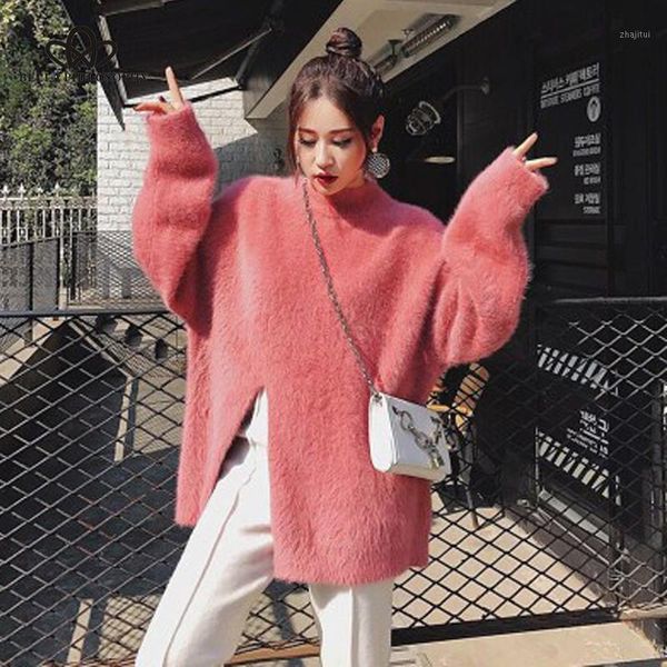winter autumn korean casual soft women sweater pullovers long-sleeve split-breasted velvet female knitted women's sweaters, White;black
winter autumn korean casual soft women sweater pullovers long-sleeve split-breasted velvet female knitted women's sweaters, White;black