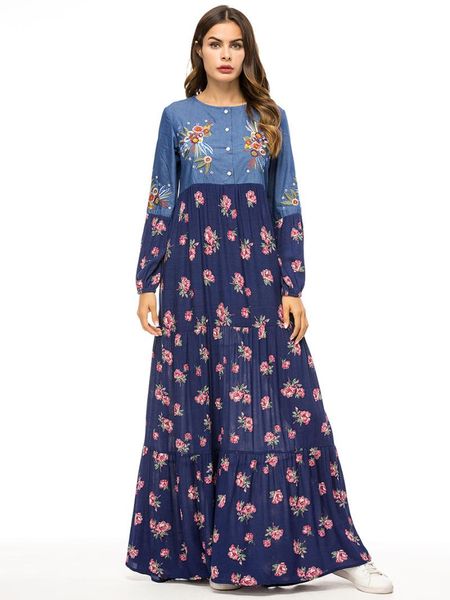 ethnic clothing elegant jeans print floral long dress maxi abaya plus kimono full robe gowns muslim middle east islamic, Red
ethnic clothing elegant jeans print floral long dress maxi abaya plus kimono full robe gowns muslim middle east islamic, Red