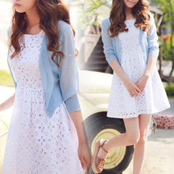 women's knits & tees 2021 -3xl autumn spring summer knitted sweater fashion 3/4 sleeve cardigans open stitch woman sweaters pz1872, White
women's knits & tees 2021 -3xl autumn spring summer knitted sweater fashion 3/4 sleeve cardigans open stitch woman sweaters pz1872, White