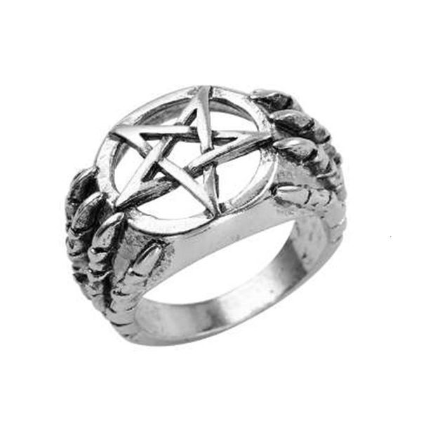 punk pentagram star hip hop ring vintage dragon claw pentacle rings for men fashion jewelry party gift anel, Golden;silver
punk pentagram star hip hop ring vintage dragon claw pentacle rings for men fashion jewelry party gift anel, Golden;silver