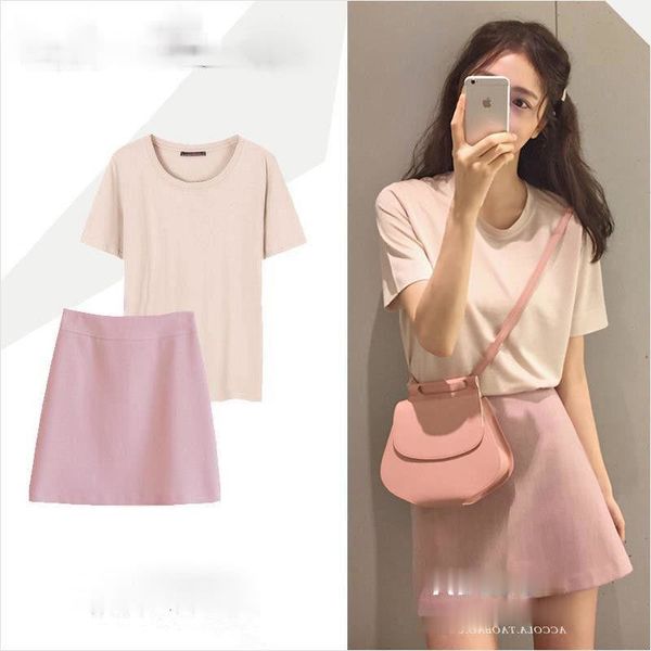 summer fashion suit shirt pink skirt of two female pieces rose, Black;gray
summer fashion suit shirt pink skirt of two female pieces rose, Black;gray