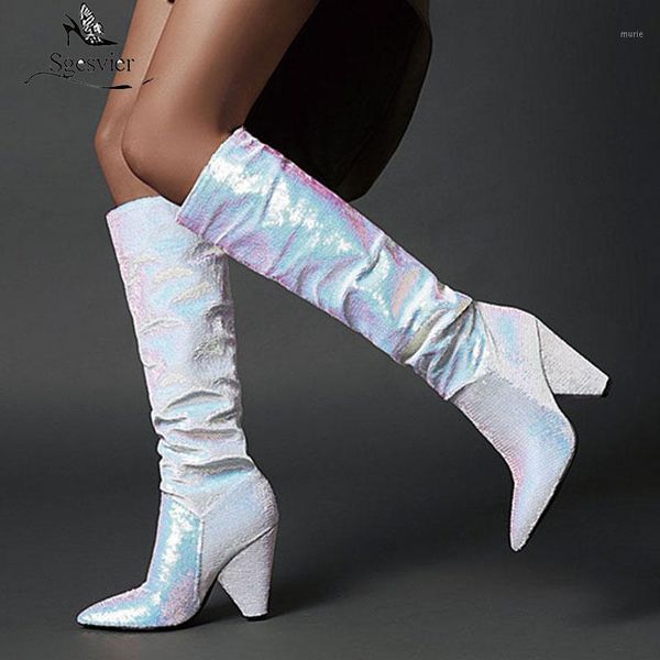 boots sgesvier bling sequined knee high women spike heel party nightclub autumn shoes gold silver large size 481, Black
boots sgesvier bling sequined knee high women spike heel party nightclub autumn shoes gold silver large size 481, Black