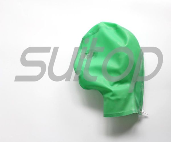 party masks suirubber fetish mask latex hood in color apple green and trasparent clear
party masks suirubber fetish mask latex hood in color apple green and trasparent clear