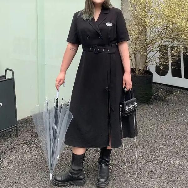 casual dresses suit dress nice spring and summer design black straight cotton notched regular korean, Black;gray
casual dresses suit dress nice spring and summer design black straight cotton notched regular korean, Black;gray