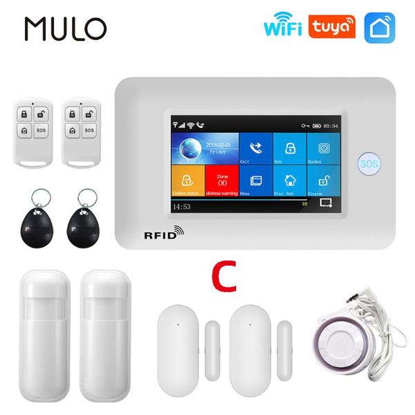 mulo pg106 wifi alarm system burglar security with smoke detector remote control tuya smart life app control wireless alarm kits
mulo pg106 wifi alarm system burglar security with smoke detector remote control tuya smart life app control wireless alarm kits