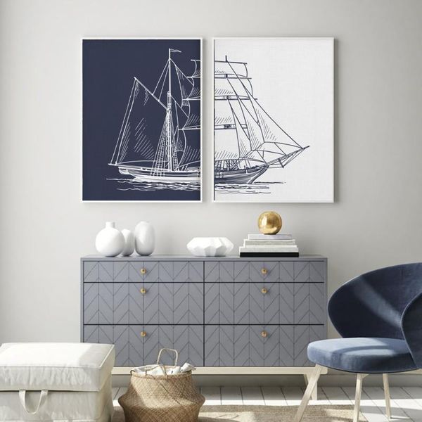 paintings nordic modern wall art canvas painting sailing boat minimalist posters and prints living room home decoration murals
paintings nordic modern wall art canvas painting sailing boat minimalist posters and prints living room home decoration murals