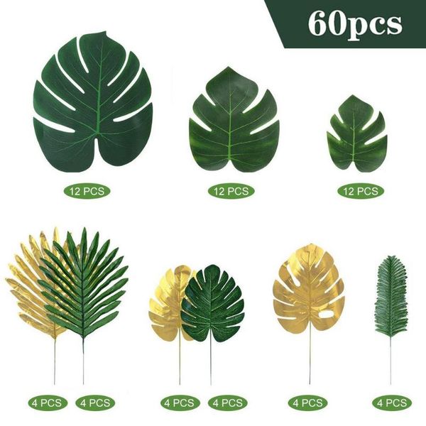 decorative flowers & wreaths 60pcs/lot green artificial monstera palm leaves for tropical hawaiian theme party decoration wedding birthday f
decorative flowers & wreaths 60pcs/lot green artificial monstera palm leaves for tropical hawaiian theme party decoration wedding birthday f