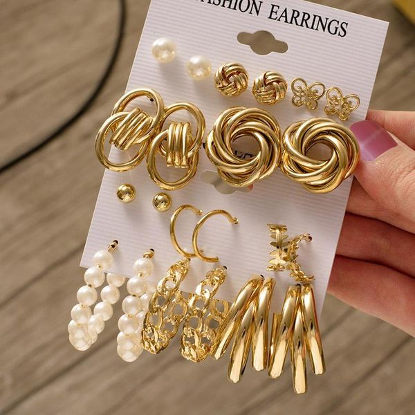 dangle & chandelier woman earrings set hip hop gold color metal for women boho fashion jewelry geometric circle hoop 2021 gift, Silver
dangle & chandelier woman earrings set hip hop gold color metal for women boho fashion jewelry geometric circle hoop 2021 gift, Silver