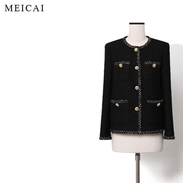 women's wool & blends american cut small fragrant short coat winter korean celebrity loose and versatile tweed black woolen
women's wool & blends american cut small fragrant short coat winter korean celebrity loose and versatile tweed black woolen