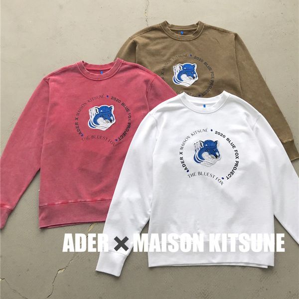 2021 new men women high-quality ader error maison kitsune sweatshirts fox bae embroidery adererror pullover red brown hoodie kgnm, Black
2021 new men women high-quality ader error maison kitsune sweatshirts fox bae embroidery adererror pullover red brown hoodie kgnm, Black