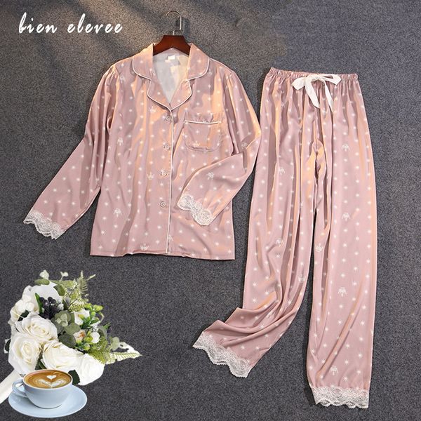 ice silk pajamas sets women's printing pyjama long sleeve button autumn winter home suits lapel lingeres lace pijama 2pack 210305, Black;red
ice silk pajamas sets women's printing pyjama long sleeve button autumn winter home suits lapel lingeres lace pijama 2pack 210305, Black;red