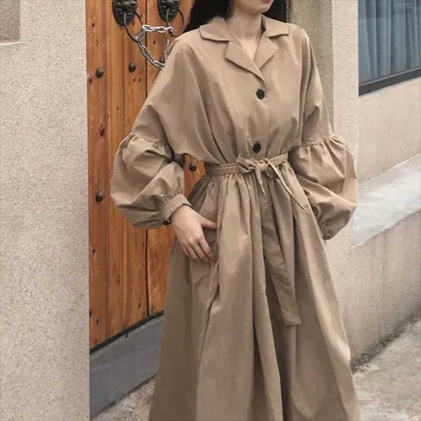 women's trench coats women drawstring over the knee mid-length coat spring autumn personality windbreaker, Tan;black
women's trench coats women drawstring over the knee mid-length coat spring autumn personality windbreaker, Tan;black