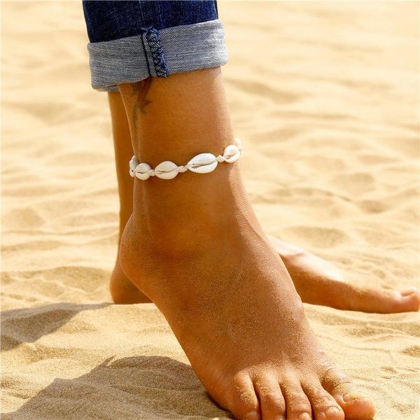 anklets bohemia shell anklet bracelet for women handmade leather woven leg chain foot jewelry gift, Red;blue
anklets bohemia shell anklet bracelet for women handmade leather woven leg chain foot jewelry gift, Red;blue