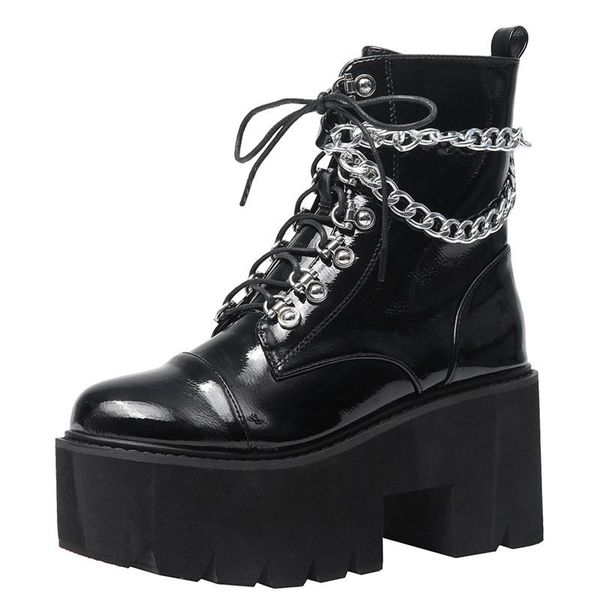 boots goth punk platform women's shorts metal chain black female ankle autumn winter fashion casual ladies shoes laces
boots goth punk platform women's shorts metal chain black female ankle autumn winter fashion casual ladies shoes laces