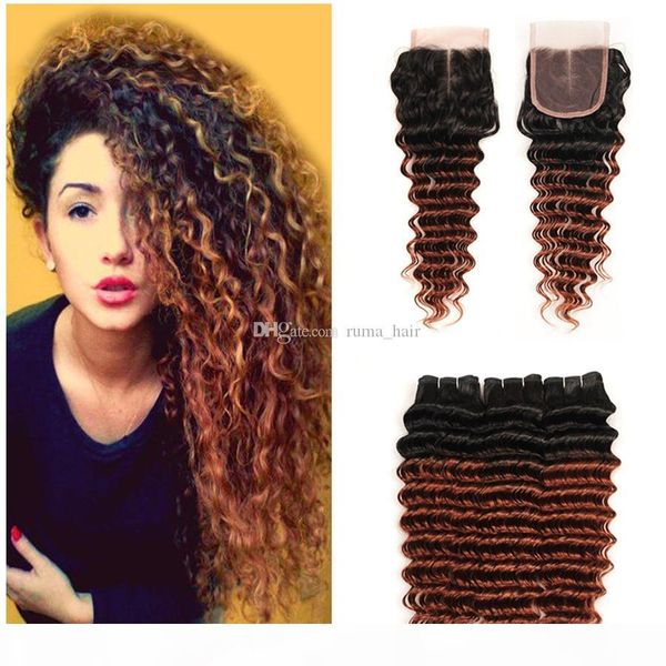 1b 33 ombre malaysian virgin hair weave with lace closure deep wave human hair bundles two tone curly dark auburn colored hair, Black;brown
1b 33 ombre malaysian virgin hair weave with lace closure deep wave human hair bundles two tone curly dark auburn colored hair, Black;brown