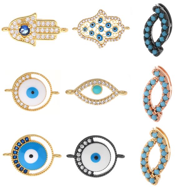eye of fatima charms connectors for jewelry making jewelry charms for diy necklace bracelet charm copper cz khamsah amulet, Bronze;silver
eye of fatima charms connectors for jewelry making jewelry charms for diy necklace bracelet charm copper cz khamsah amulet, Bronze;silver