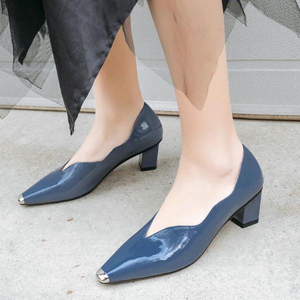 dress shoes eshtonshero woman patent leather pumps square high heel pointed toe solid vintage style ladies wedding size 3-8, Black
dress shoes eshtonshero woman patent leather pumps square high heel pointed toe solid vintage style ladies wedding size 3-8, Black